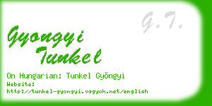 gyongyi tunkel business card